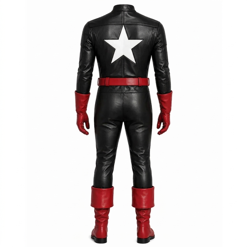 Patriotic Superhero Cosplay Suit, US Agent Inspired Adult Costume