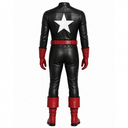 Patriotic Superhero Cosplay Suit, US Agent Inspired Adult Costume