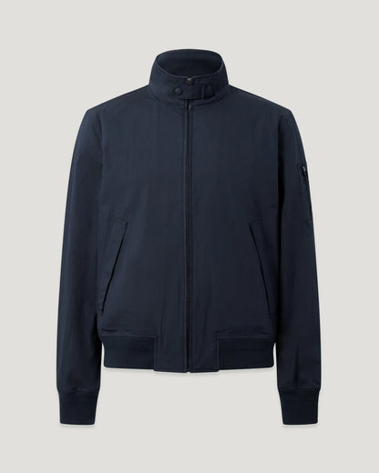 Belstaff Overland Jacket – Dark Ink Men's Technical Cotton Motorcycle Jacket