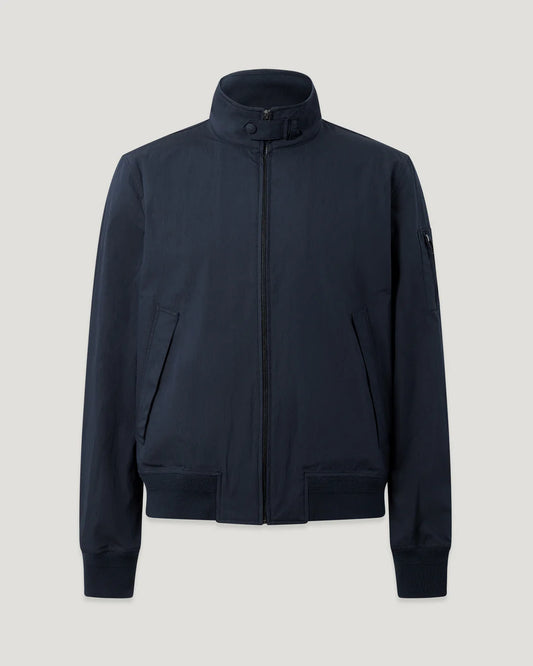 Belstaff Overland Jacket – Dark Ink Men's Technical Cotton Motorcycle Jacket