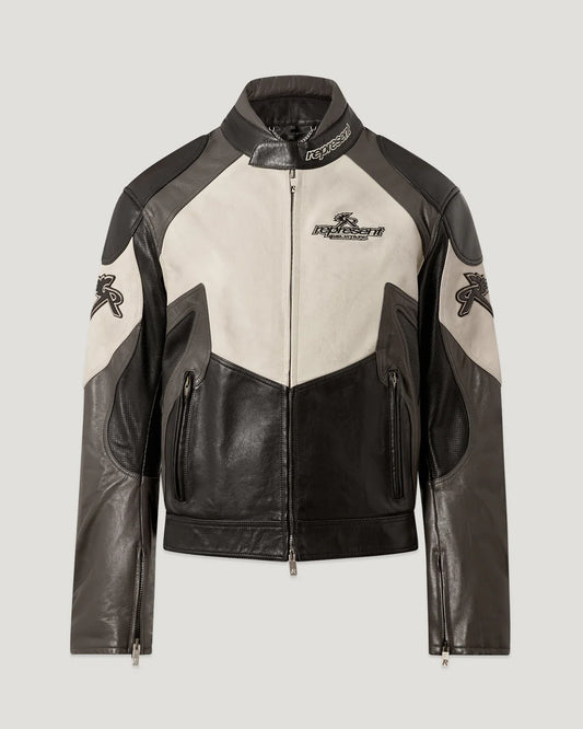 Belstaff x Represent Race Jacket Black Leather British Heritage Collaboration