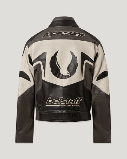 Belstaff x Represent Race Jacket Black Leather British Heritage Collaboration