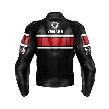 Yamaha Motorcycle Racing Biker Leather Jacket Motorbike Riding Jacket