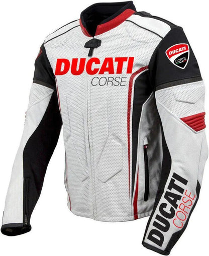 Ducati Corse Leather Motorcycle Jacket – Riding Gear