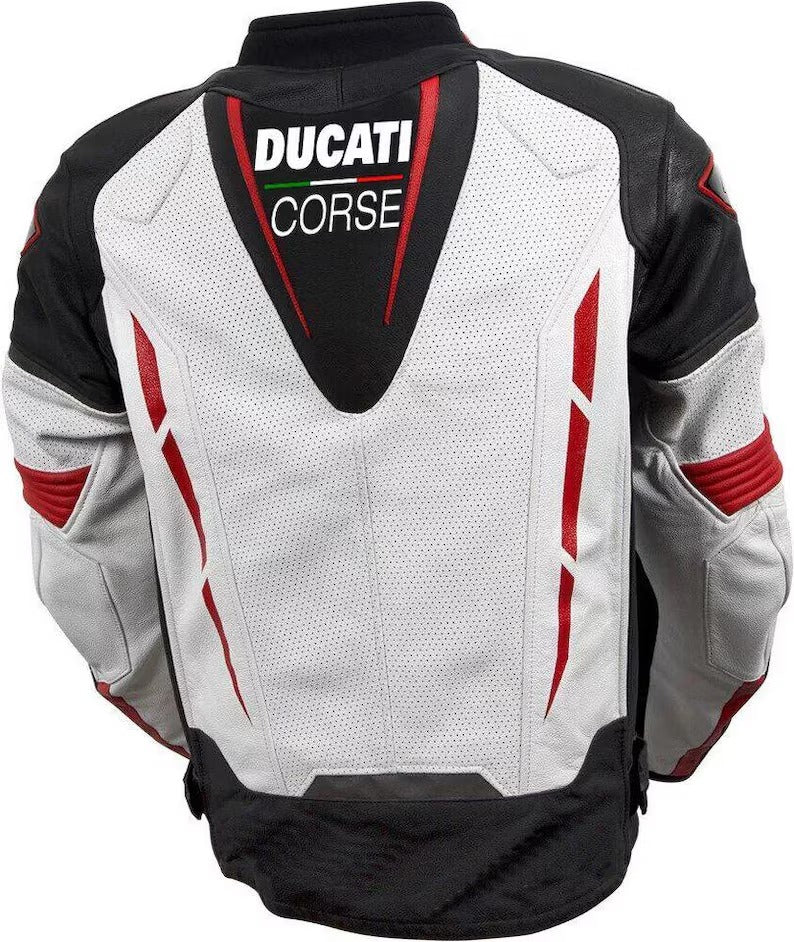 Ducati Corse Leather Motorcycle Jacket – Riding Gear
