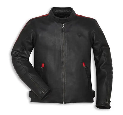 Men's Ducati Corse Downtown C1 Leather Motorcycle Jacket