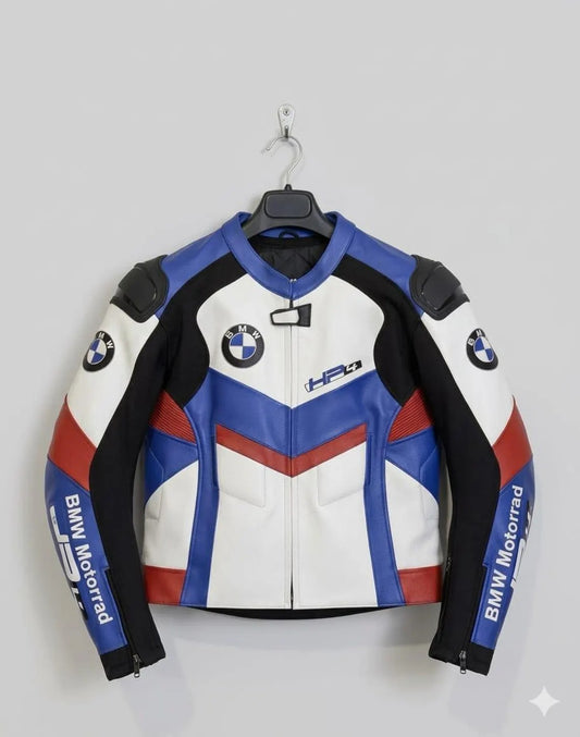 BMW HP4 Motorcycle Leather Jacket | BMW Motorrad Racing coat