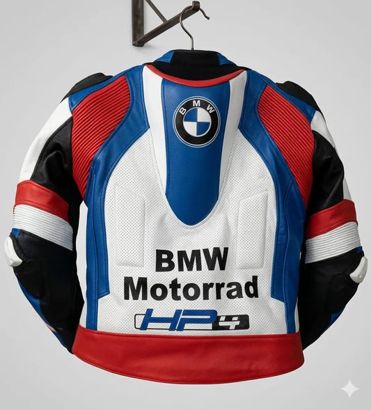 BMW HP4 Motorcycle Leather Jacket | BMW Motorrad Racing coat