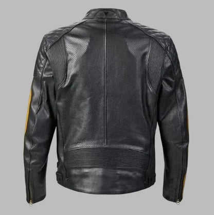 Triumph Motorcycle Racing Jacket Men’s Cowhide Leather Biker Motorbike Style, Gift for him