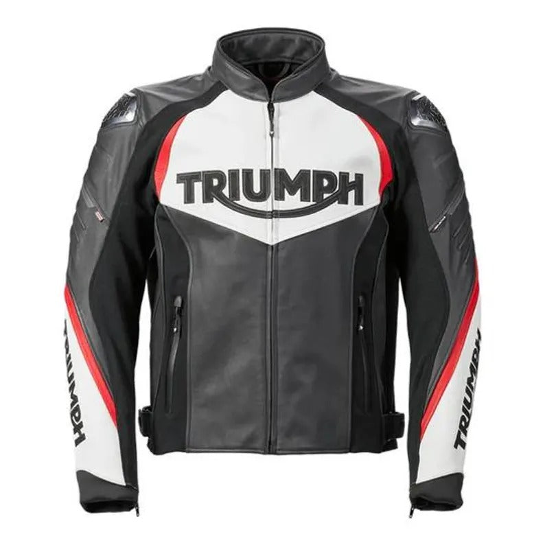 Triumph Men’s Vintage Motorcycle Racing Jacket – Premium