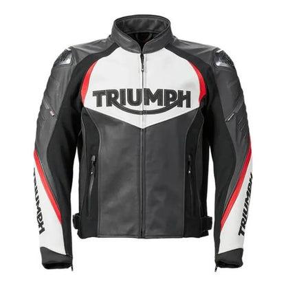 Triumph Men’s Vintage Motorcycle Racing Jacket – Premium
