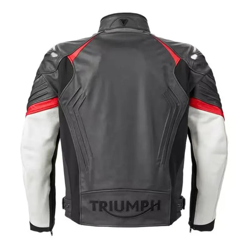 Triumph Men’s Vintage Motorcycle Racing Jacket – Premium