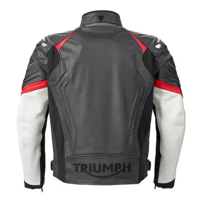 Triumph Men’s Vintage Motorcycle Racing Jacket – Premium