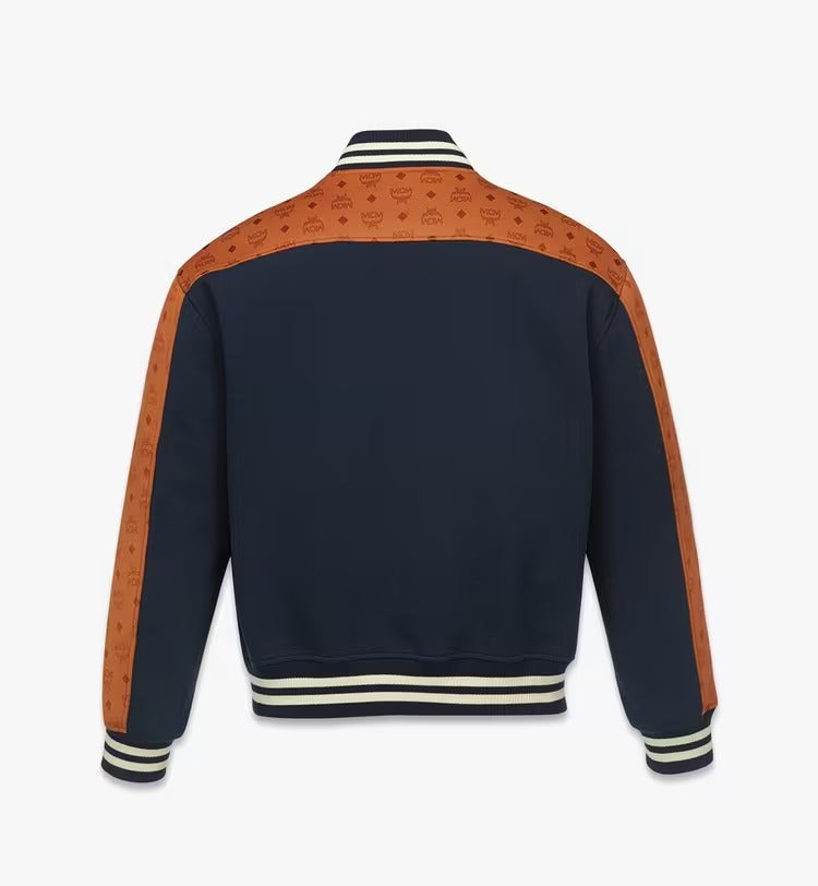 Ponte Varsity Jacket in Monogram Neoprene Jacquard