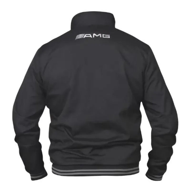 Mercedes Benz Bomber Jacket, Sleek Full-Zip Windbreaker