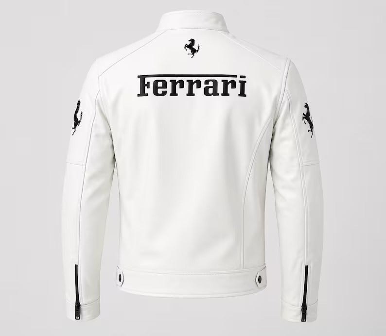 FERRARI Performance Tech Series Pristine Racing White Premium Leather