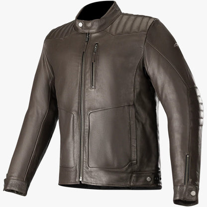 Crazy Eight Premium Leather Motorcycle Jacket – CE-Certified with Removable Flannel Liner