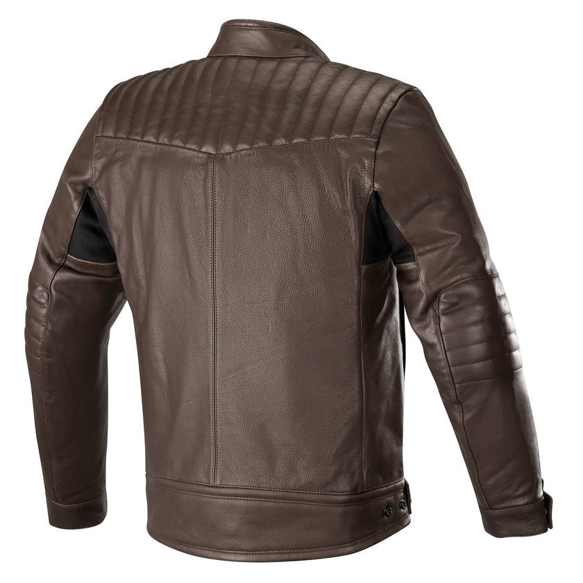 Crazy Eight Premium Leather Motorcycle Jacket – CE-Certified with Removable Flannel Liner