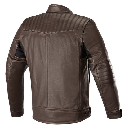 Crazy Eight Premium Leather Motorcycle Jacket – CE-Certified with Removable Flannel Liner
