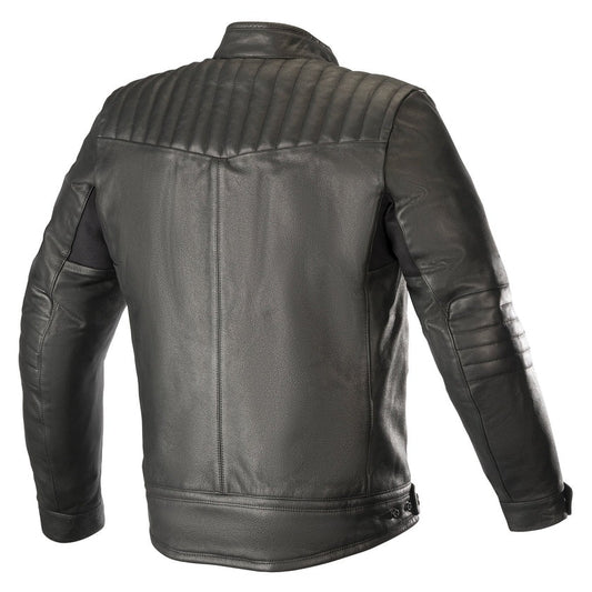 Crazy Eight Premium Leather Motorcycle Jacket Black – CE-Certified with Removable Flannel Liner (Copy)