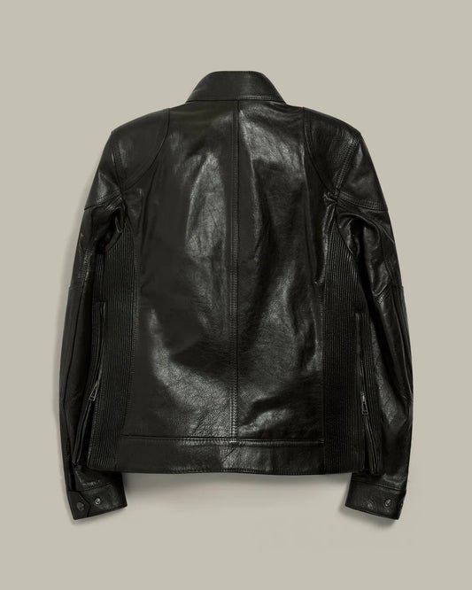 Belstaff Gangster Icon Leather Jacket – Black Hand-Waxed