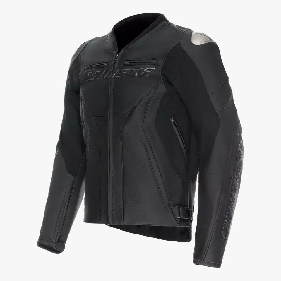 RACING 5 - MEN LEATHER MOTORCYCLE JACKET SHORT/TALL FIT (S/T)