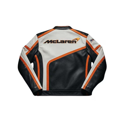 McLaren Racing Vegan Leather Jacket - Formula 1 Inspired