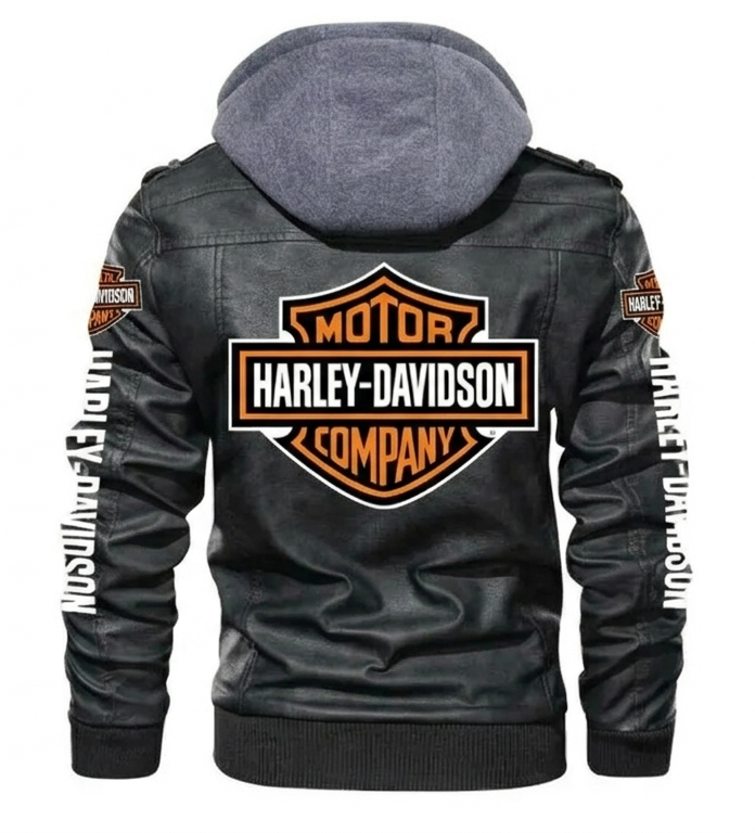 Harley Davidson Men's Classic Cowhide Genuine Real Leather Jacket