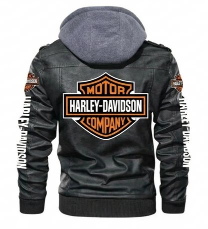 Harley Davidson Men's Classic Cowhide Genuine Real Leather Jacket