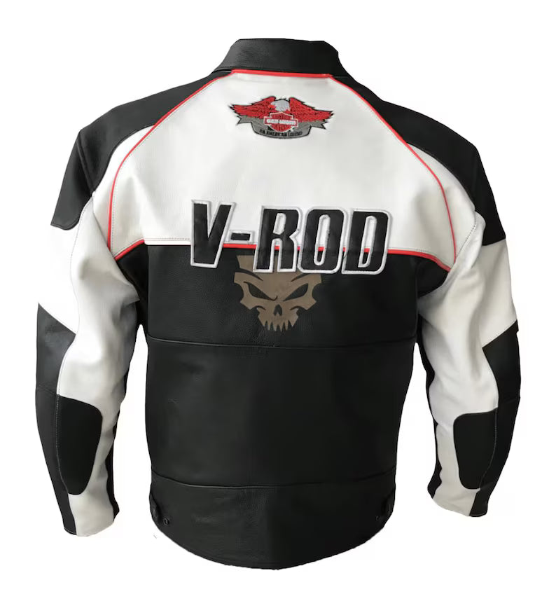 Harley Davidson V-Rod Leather Motorcycle Jacket