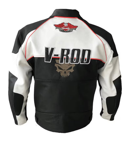 Harley Davidson V-Rod Leather Motorcycle Jacket