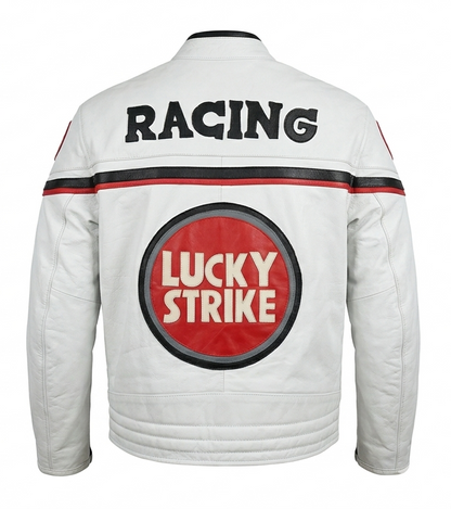 LUCKY STRIKE Performance Tech Series Pristine Racing White Premium Leather