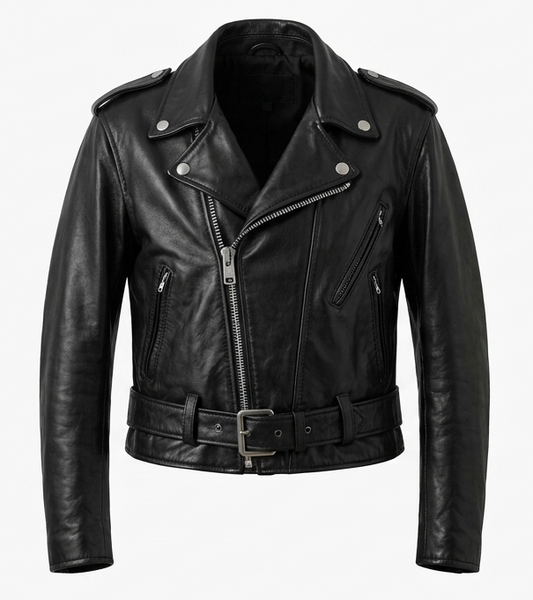 Vintage Schott NYC Leather Moto Jacket Restored Black Biker Jacket
